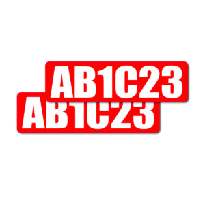 EIN CARB ARB Labels Decal Set for Off-Road and LSI Equipment (RED AND WHITE)